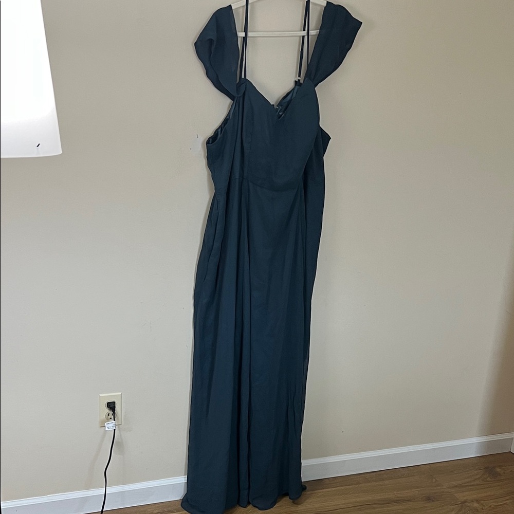 Modcloth pale navy Blue Maxi Dress
